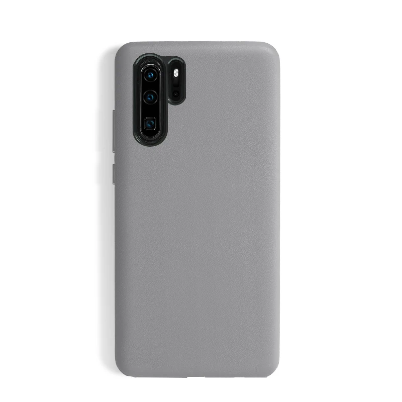 Grey SanCore для HUAWEI P30/pro Чехол для телефона кожа Полная защита NAPPA бизнес премиум мобильный телефон оболочка бизнес люкс из воловьей кожи - Цвет: Grey