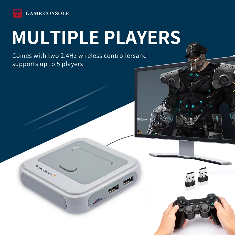 Ретро супер консоль X Mini/TV видео игровая для PSP/PS1/MD/N64 WiFi Поддержка HD Out встроенные 50