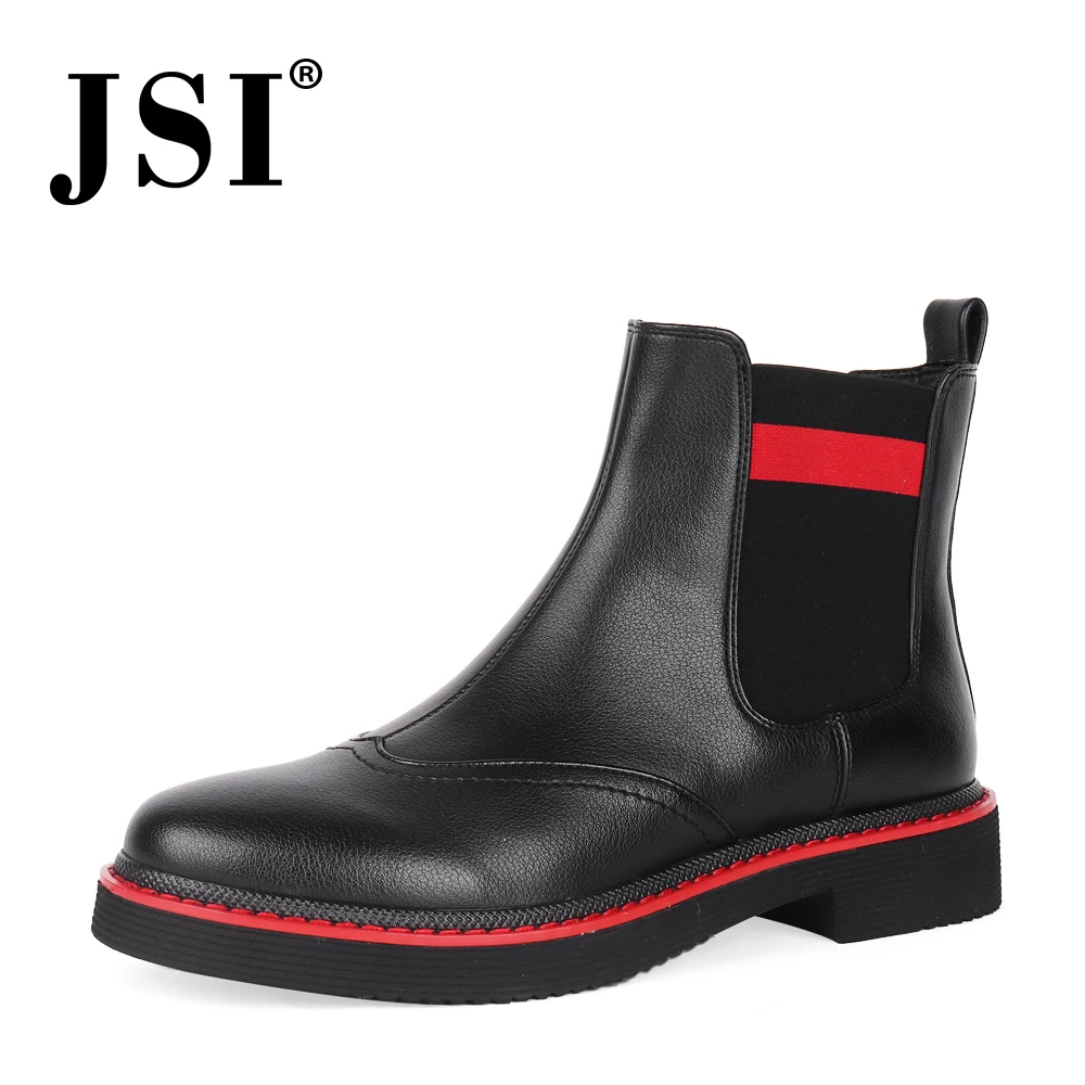 JSI/модные женские ботинки Челси Повседневная Удобная женская обувь ручной работы