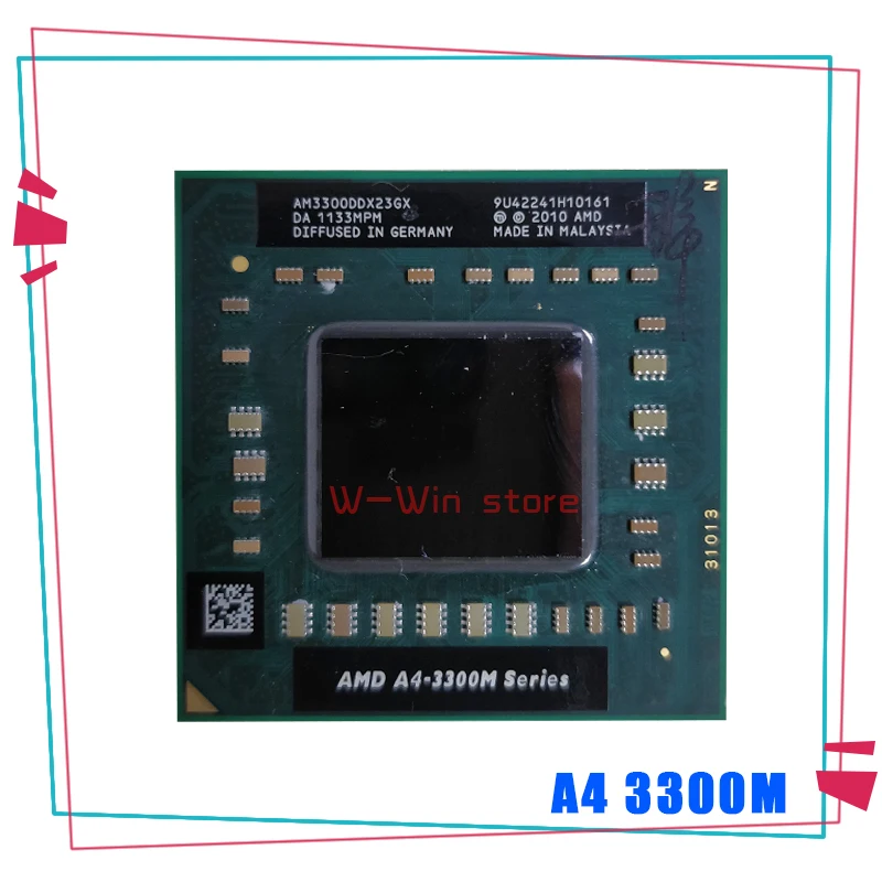 AMD A4 Series 3300M 3300 м 1 9 ГГц двухъядерный нить Процессор процессор AM3300DDX23GX гнездо