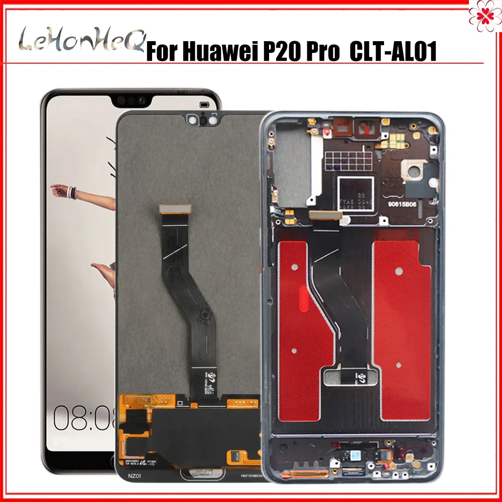 100% Оригинальный ЖК дисплей для Huawei P20 Pro сенсорный экран дигитайзер в сборе со