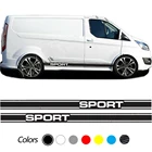 Автомобильные наклейки для Ford Transit Custom Sport Side Racing Stripe SWB LWB графические наклейки 2 шт.