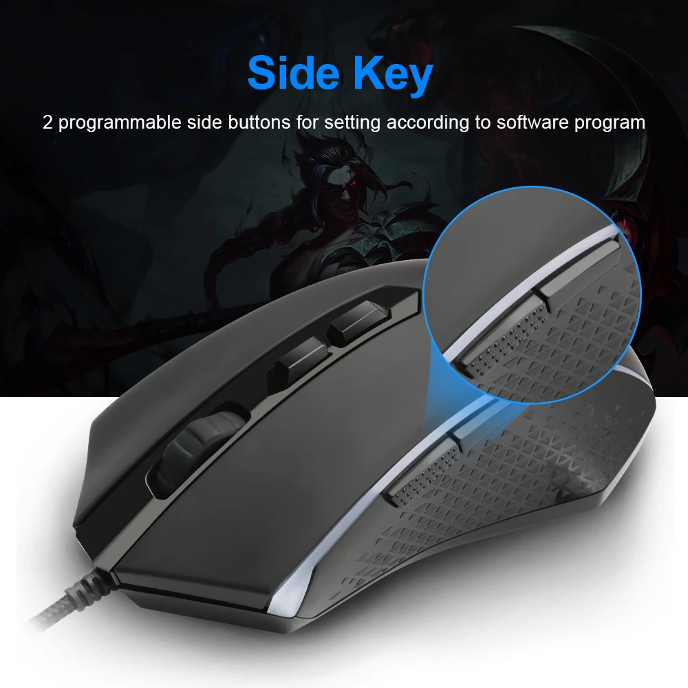 Проводная игровая компьютерная мышь Redragon CHROMA M710 USB 10000 точек/дюйм 8 кнопок 7 цветов