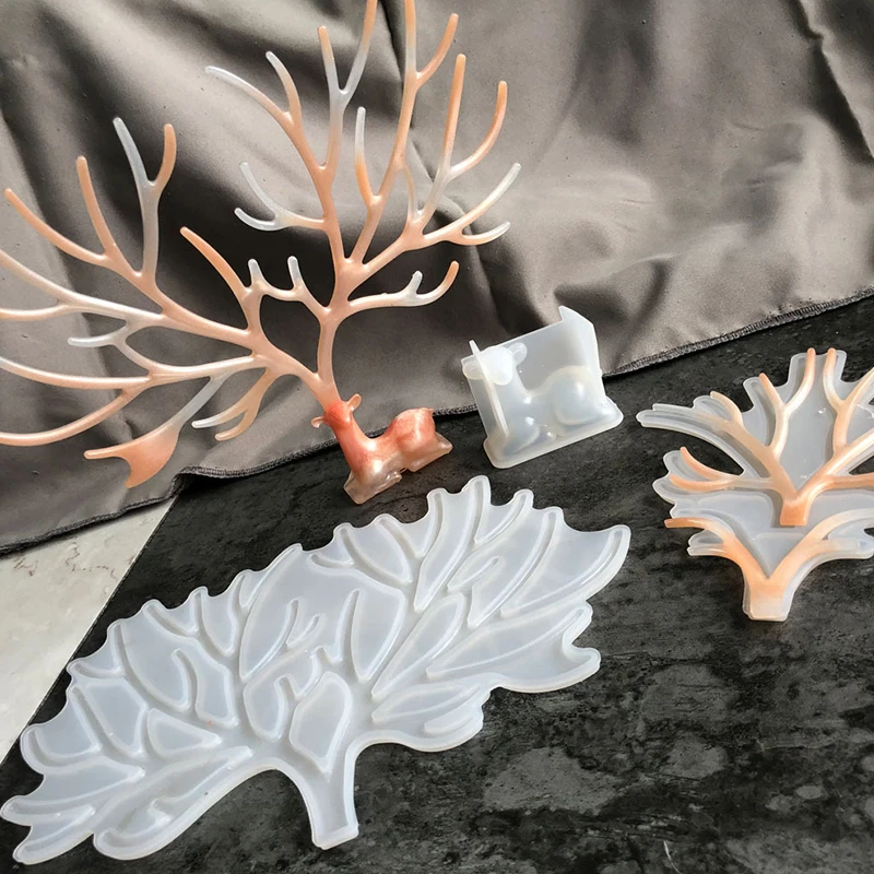 

Deer With Horns Big Silicone Mold Jewelry Mold Resin Mould Kawaii Resin Craft