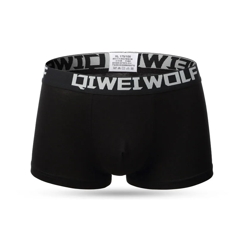 Black Лидер продаж, летние, крутые, мягкие трусы, одноцветные/Цветочные, классические, бамбуковые, удобные, дышащие, сексуальные, мужское нижнее белье, боксеры, шорты - Цвет: Black