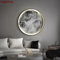 designer abstract white horse led wall lamp entry porch personality gold living room bedroom eye protective decorative lights
