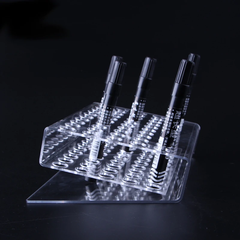 30/50 отверстий держатель для маркеров акриловый Настольный органайзер 2 размера