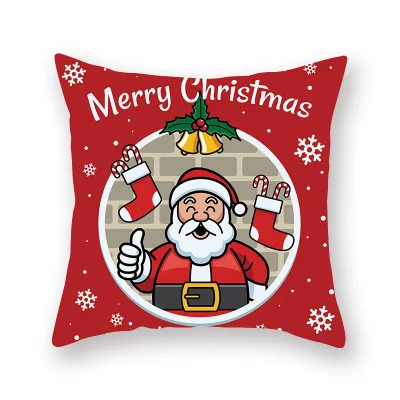 Christmas 5 Рождественские украшения для дома Санта Клаус размером 45*45 см наволочка декорации на рождественскую елку Счастливого Рождества Рождество поставок - Цвет: Christmas 5