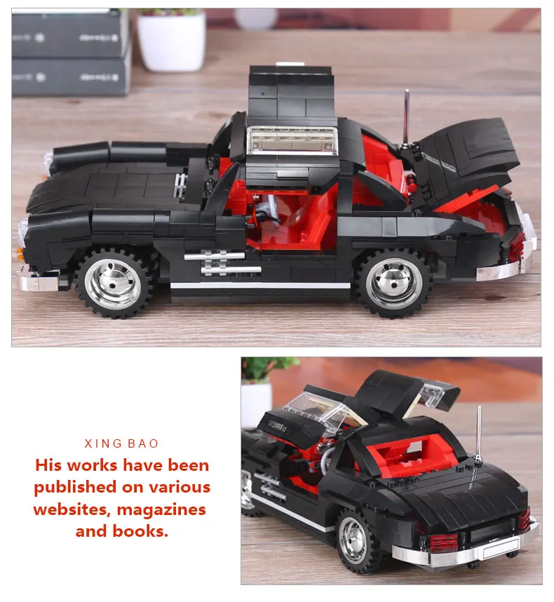 XingBao 03010 825 шт. креативный MOC Technic Серия автомобиль photpong набор детей Образование строительные блоки кирпичи игрушки модель подарок