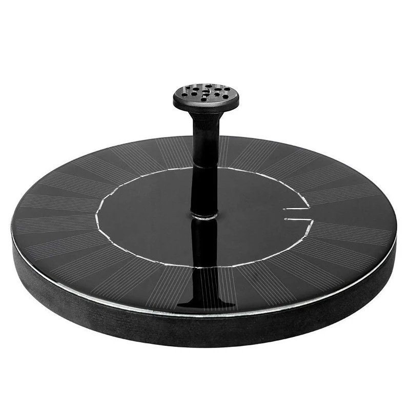 Лучший Солнечный фонтанный насос с 6 насадками свободно стоящий плавающий