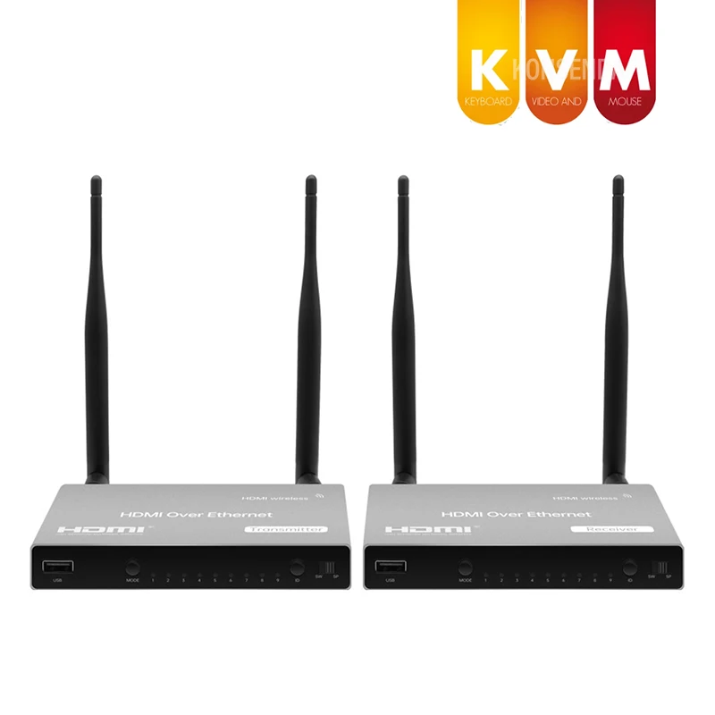 

Беспроводной Wi-Fi передатчик-приемник 200 м USB KVM 1080P HDMI Loop ИК-пульт дистанционного управления беспроводной HDMI-удлинитель разветвитель переклю...