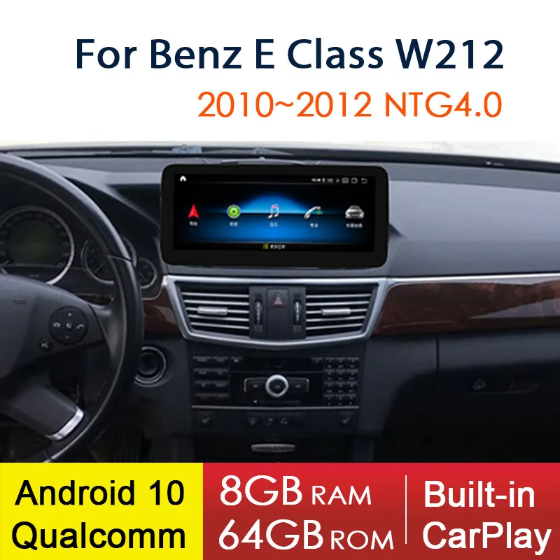 

Android 10 Qualcomm для Mercedes Benz E Class W212 2010 ~ 2012 NTG4 навигация автомобильный мультимедийный плеер Радио Стерео GPS 8-ядерный WIFI