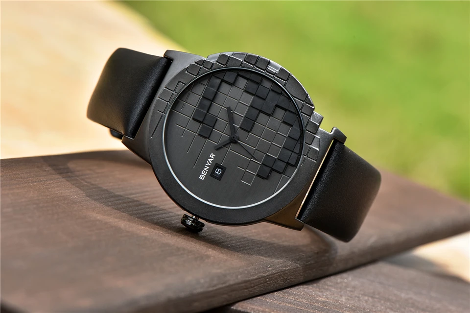 

BENYAR BY 5117 New Fashion Mens Unisex Creative Casual Band Sport Waterproof Quartz Watch For Men Classic Wrist