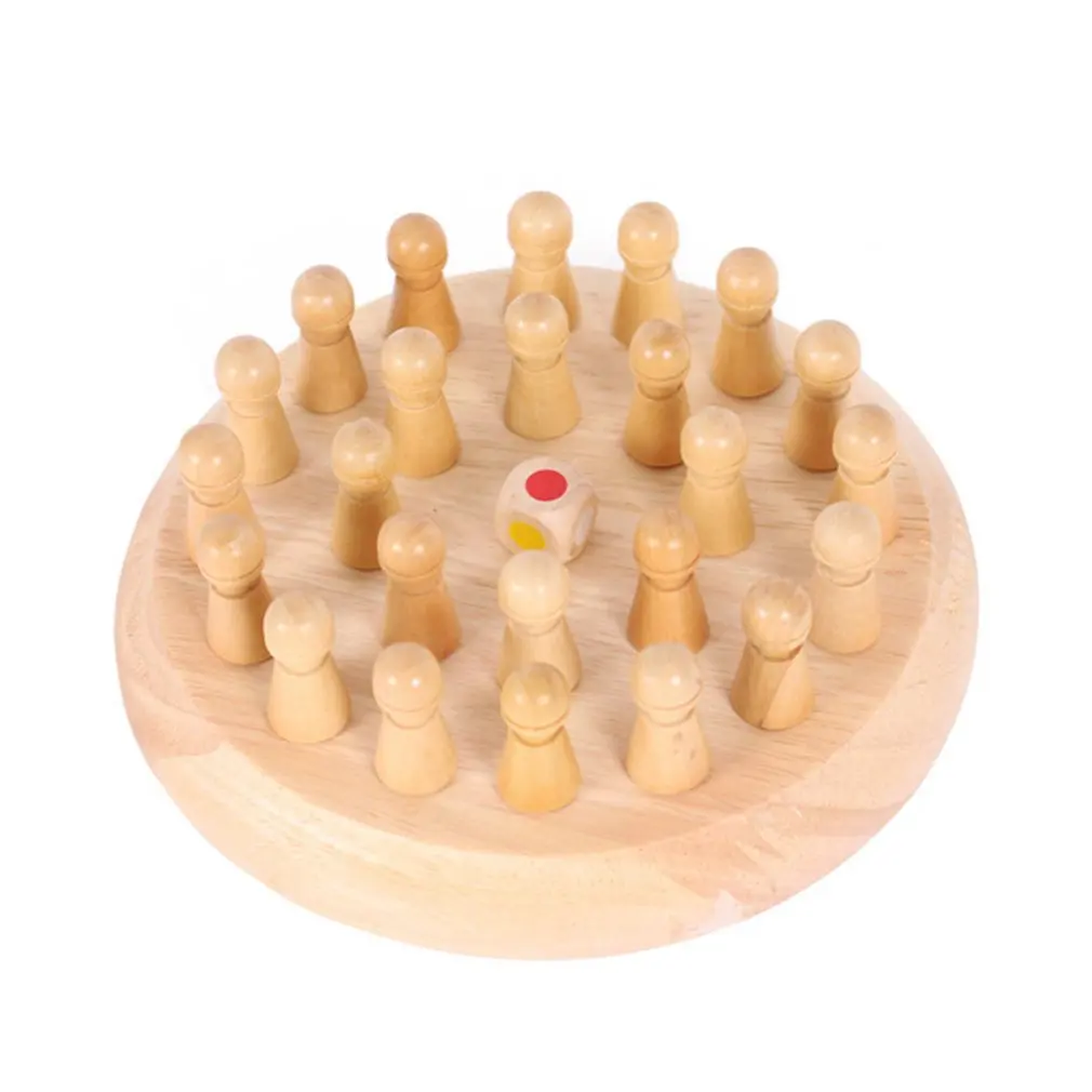 

Kids Wooden Memory Match Stick Chess Wooden Chess Checkers Board Game Family Party Game Puzzle Baby Educational Toys