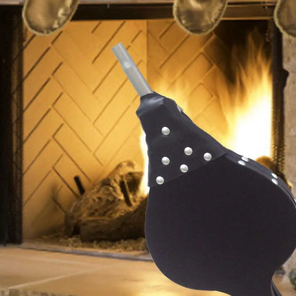 Античная большая черная деревянная воздуходувка сильфонный камин деревянный