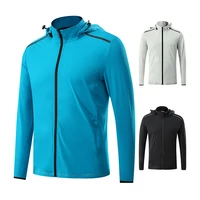 men outdoor jacket 2021 breathable mesh quick drying zipper hoodie spring autumn new running jogging training camping windbreak
