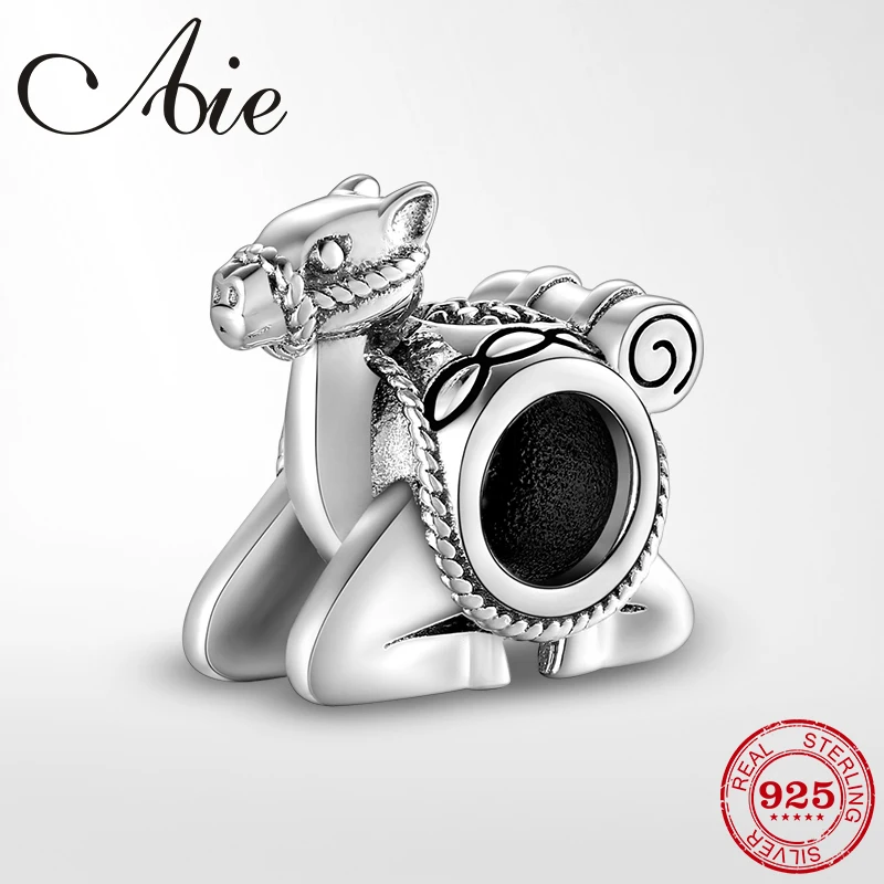 Новый 925 пробы Серебряный туристический экскурсионный в форме верблюда Бисер для