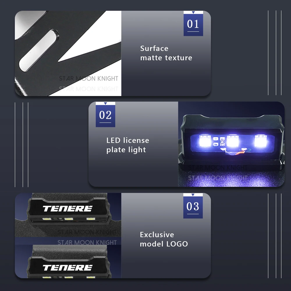 Кронштейн для держателя номерного знака мотоцикла YAMAHA Tenere 700 T7 XTZ700 XT700Z TX690Z XTZ690 2019