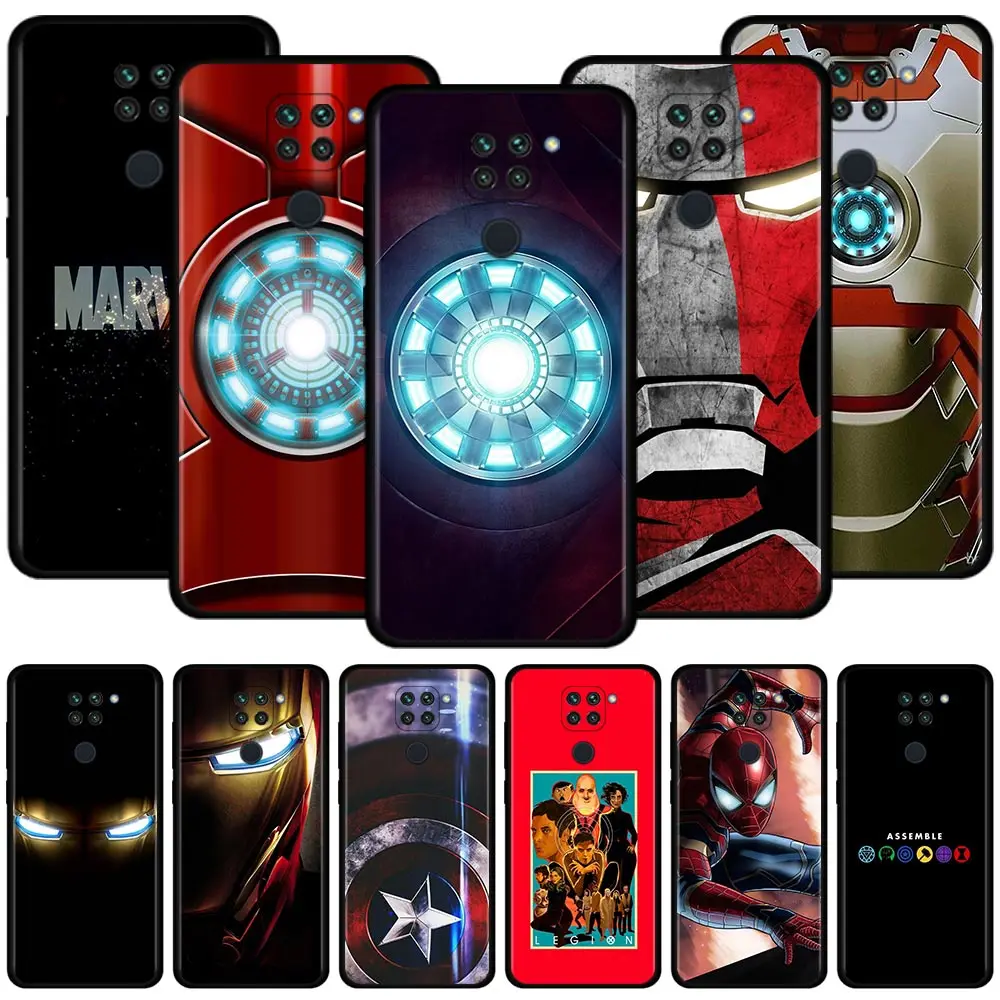 Чехол для мобильного телефона Marvel Железный человек Xiaomi Redmi Note 9S 9 8 10 Pro Max 9C 7 9A 8T 9T 7A