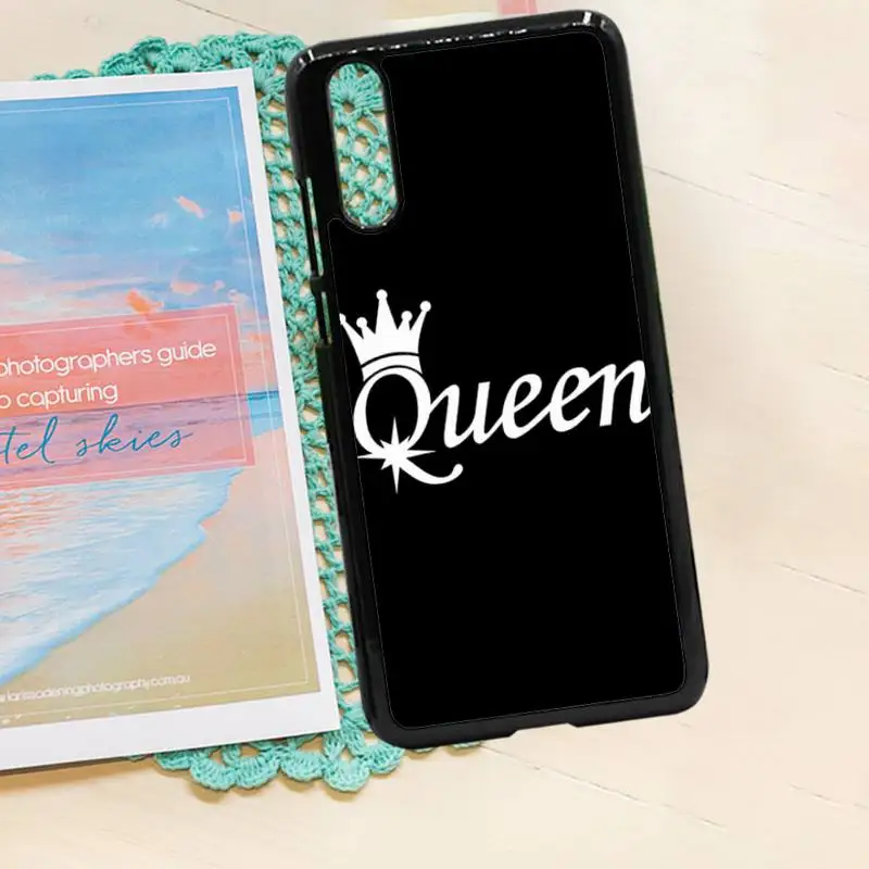 

King Queen Crown Phone Case PC for iPhone 11 12 pro XS MAX 8 7 6 6S Plus X 5S SE 2020 XR