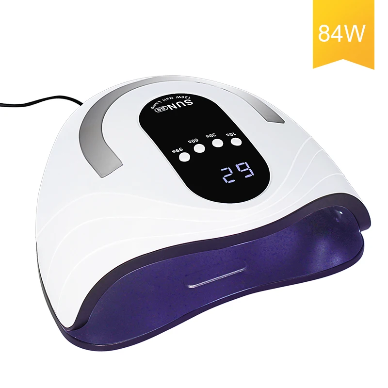 84 Вт Светодиодный лампа для ногтей Сушилка 42 шт УФ лампы гель с восприятие
