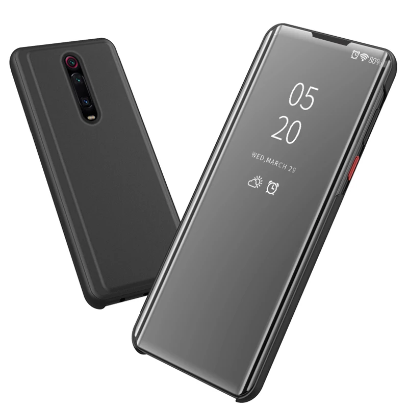 Умный зеркальный флип чехол для Xiaomi Redmi Note 7 8 5 6 Pro для Redmi 8A 7A 6A 5A 5 Plus Pro Note 4X K20 9T Pro S2 Y2 Y3 Go