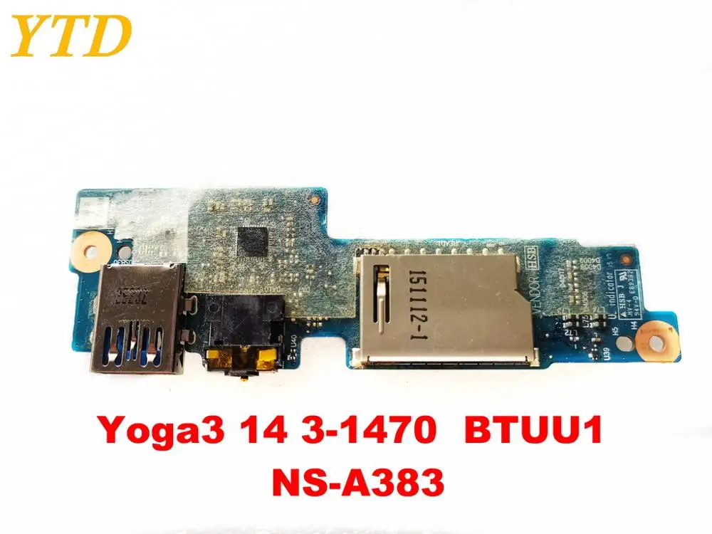 Оригинальный Для Lenovo Yoga3 14 3 1470 USB плата аудио BTUU1 NS A383 испытанное хорошее