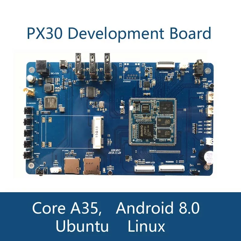 PX30 Android Evaluation Board Core Microchips Quadcore A35 Ubuntu Linux Artificial Intelligence