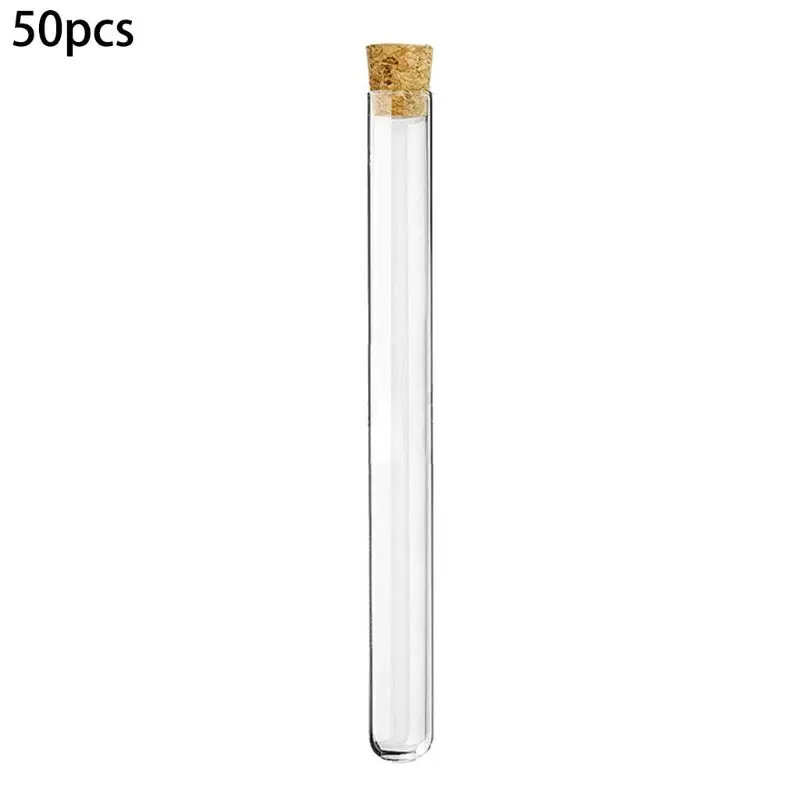 

Plastic Test Tube with Cork Stopper Bead Storage Vial Containers U4LD
