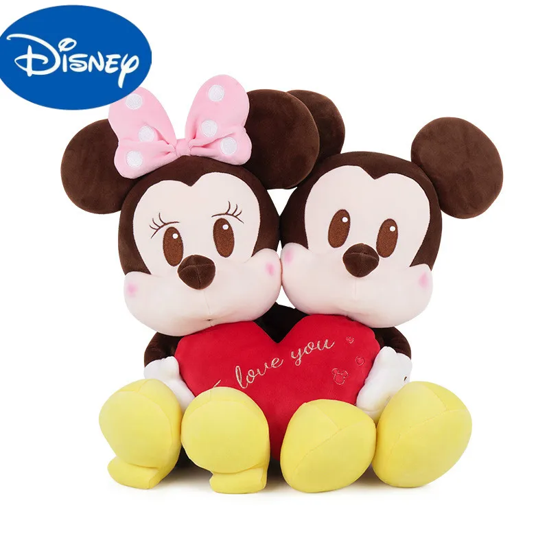 

Original Disney Cartoon Plush Stuffed Toy Doll LOVE Mickey Minnie Gift Toy Valentine's Day Gift & Toddler Toys For Wedding Gife