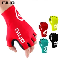 giyo breaking wind cycling half finger gloves anti slip bicycle lycra fabric mittens mtb gloves racing road bike glove