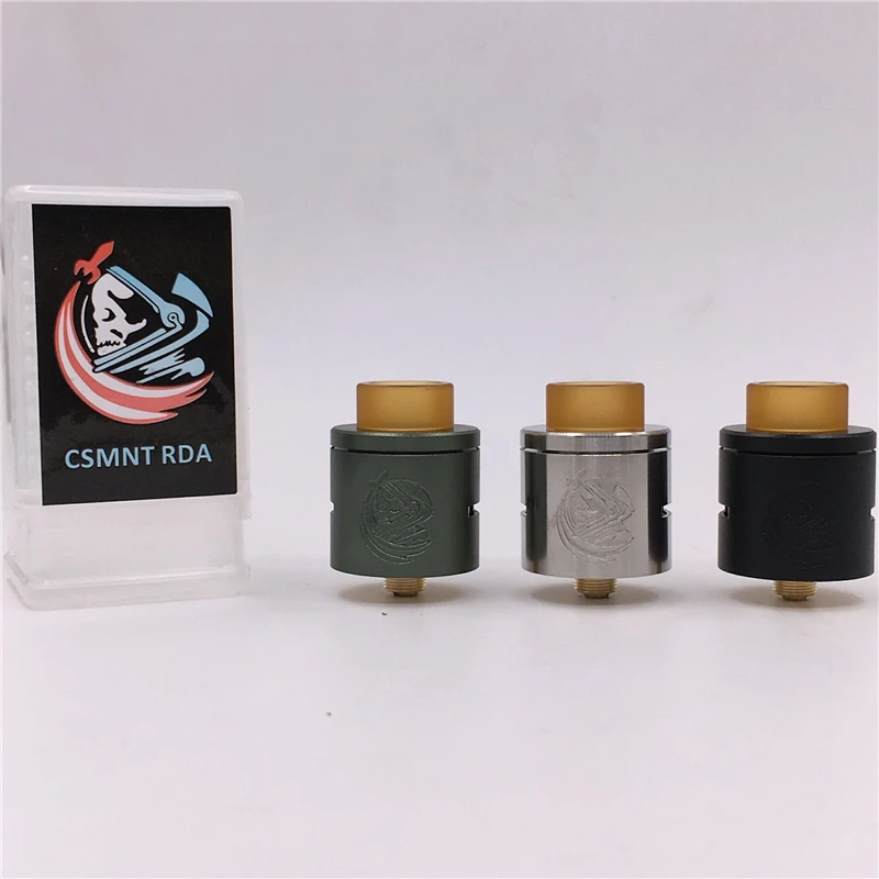 Новейший CSMNT RDA Rebuildable капающий распылитель космонавт Peek изолятор Регулируемый контроль воздушного потока 24 мм подходит 510 Vape Mods