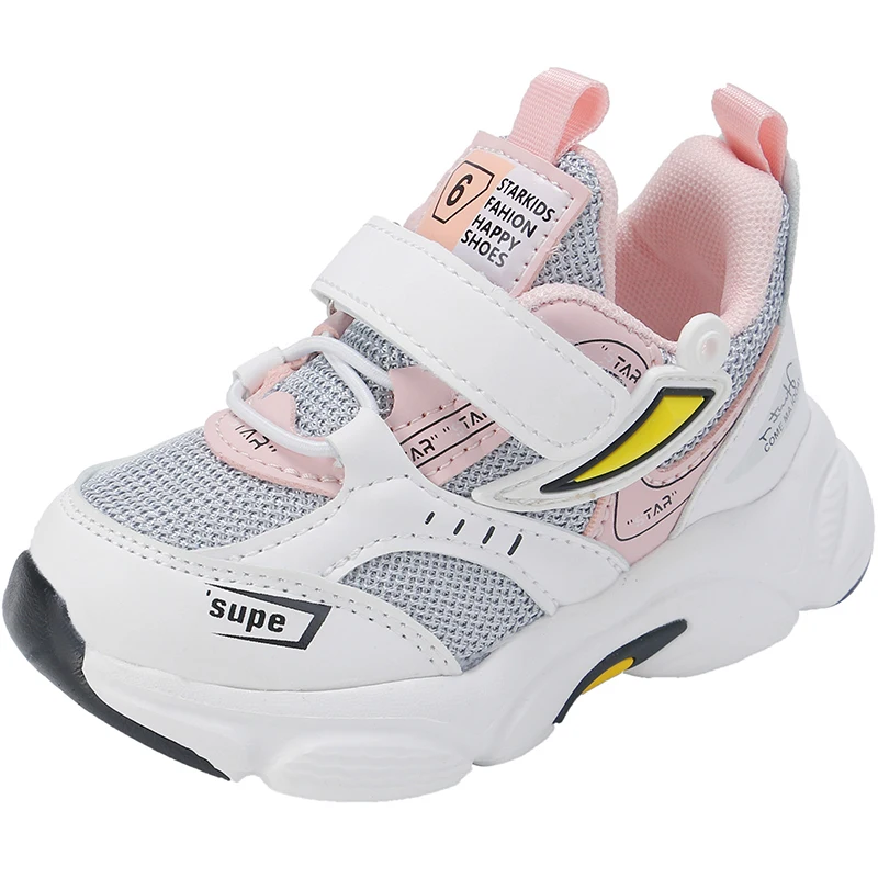 

Baby Shoes For Toddler Sneakers Children Shoes Boys Sneakers Girls Shoes Kids Sneaker Breathable Mesh Hook&Loop First Walk 21-30