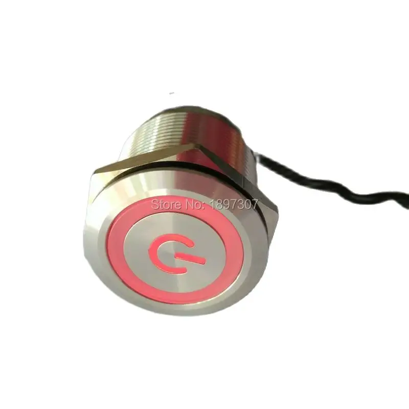 22 мм самоблокирующиеся и мгновенные металлические переключатели со знаком