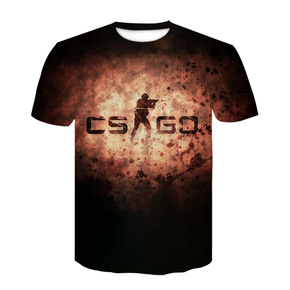 Новая футболка Counter Strike с глобальным нападением CS GO игровая 3D принтом CSGO игровые