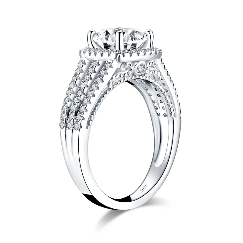

9K 10K 14K 18K 8mm Round Moissanite Gold Ring Wedding Engagement Women Rings