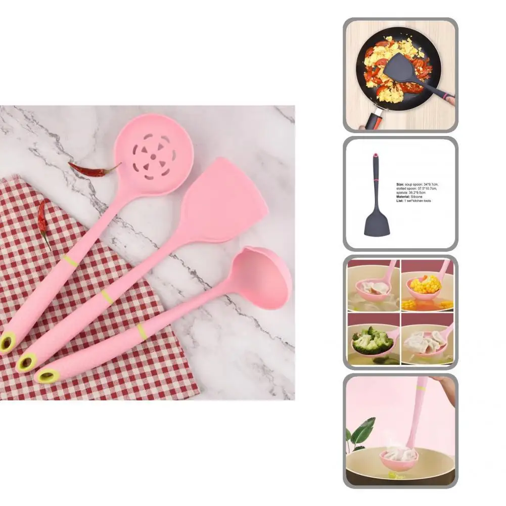 

Набор скребок, прочный яркий цвет, антипригарная ложка для супа, набор кухонной утвари, инструмент для выпечки, набор посуды, набор посуды дл...