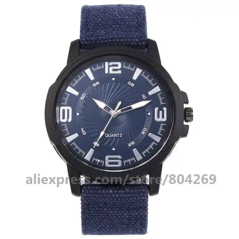 Wholesale Men Watch Military Watch Sport Watch Woven Nylon Strap Quartz Wristwatch 920646