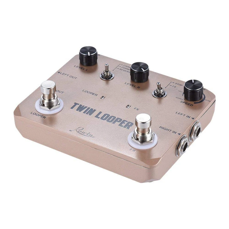 Twin Looper Station педаль эффектов для электрогитары Loop гитаристов Golden | Спорт и