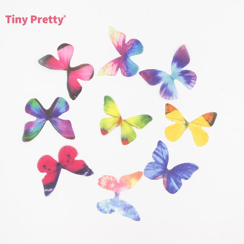 40 шт. тканевые бабочки из органзы для подвесок | Дом и сад