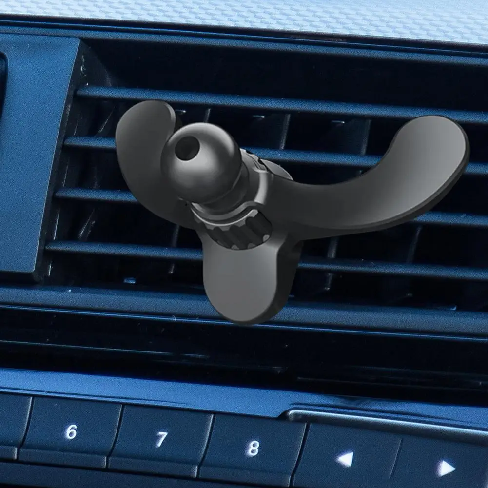 

Автомобильный держатель для телефона, универсальная подставка с креплением на вентиляционное отверстие, черный ультра-держатель с креплен...