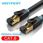 Vention Cat7 Ethernet кабель высокоскоростной Lan кабель Cat 7 RJ45 Ethernet Lan Сетевой кабель 0,5 м 1,5 м 1 м для ПК ноутбука кабель Ethernet