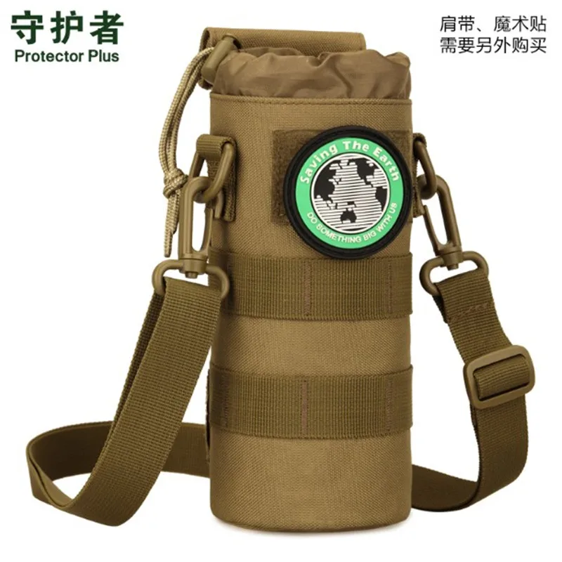 

new Tactical Water Bottle 500ml Small Kettle Bag 600ml Foldable Kettle Sleeve Waist Hanging Tactical Cup Bag Kettle Satchel