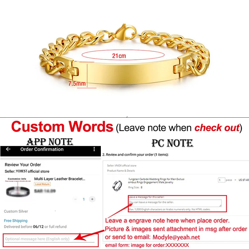 ZORCVENS золотой цвет 316L нержавеющая сталь цепи браслеты для щиколоток панков рок