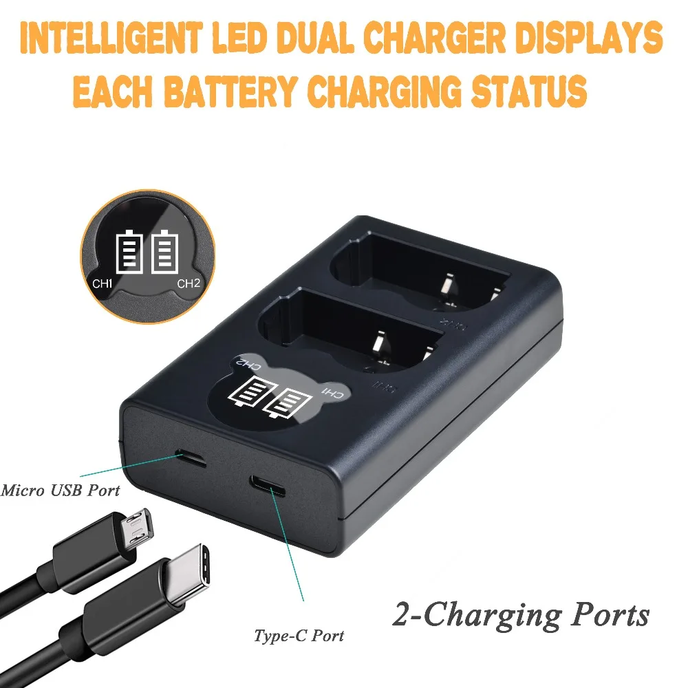 Аккумулятор внешний 2400 мАч с зарядным устройством для Canon EOS 5D 50D 20D 40D 300D 10D 30D Mark I