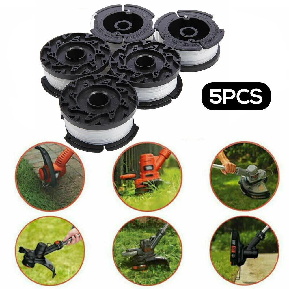 

5pcs Ine Spool Replacement Spool Nylon Line For Black Decker Grass Trimmer 5pcs Trimmer Thread Spools High Quality New