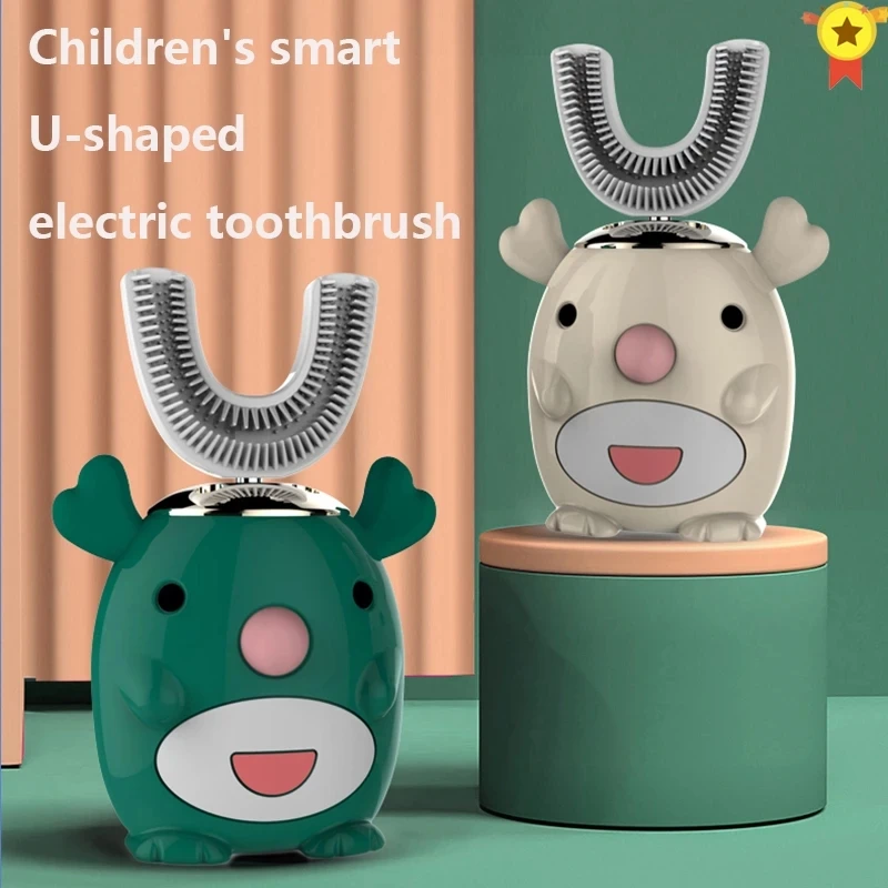 

Smart 360 Degrees XioMi Electric Toothbrush Kids Silicon Automatic Ultrasonic Children's Teeth Tooth Brush Cartoon Pattern