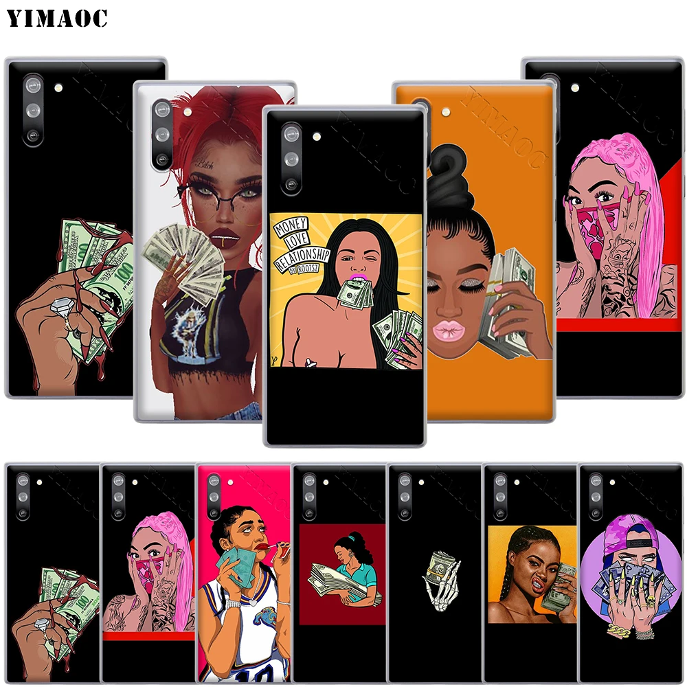 Чехол для телефона YIMAOC с надписью Make Money Friends Samsung Galaxy A5 A6 A7 A8 A9 J3 J5 J7 Note 8 9 10 M10 M20 M30 Plus