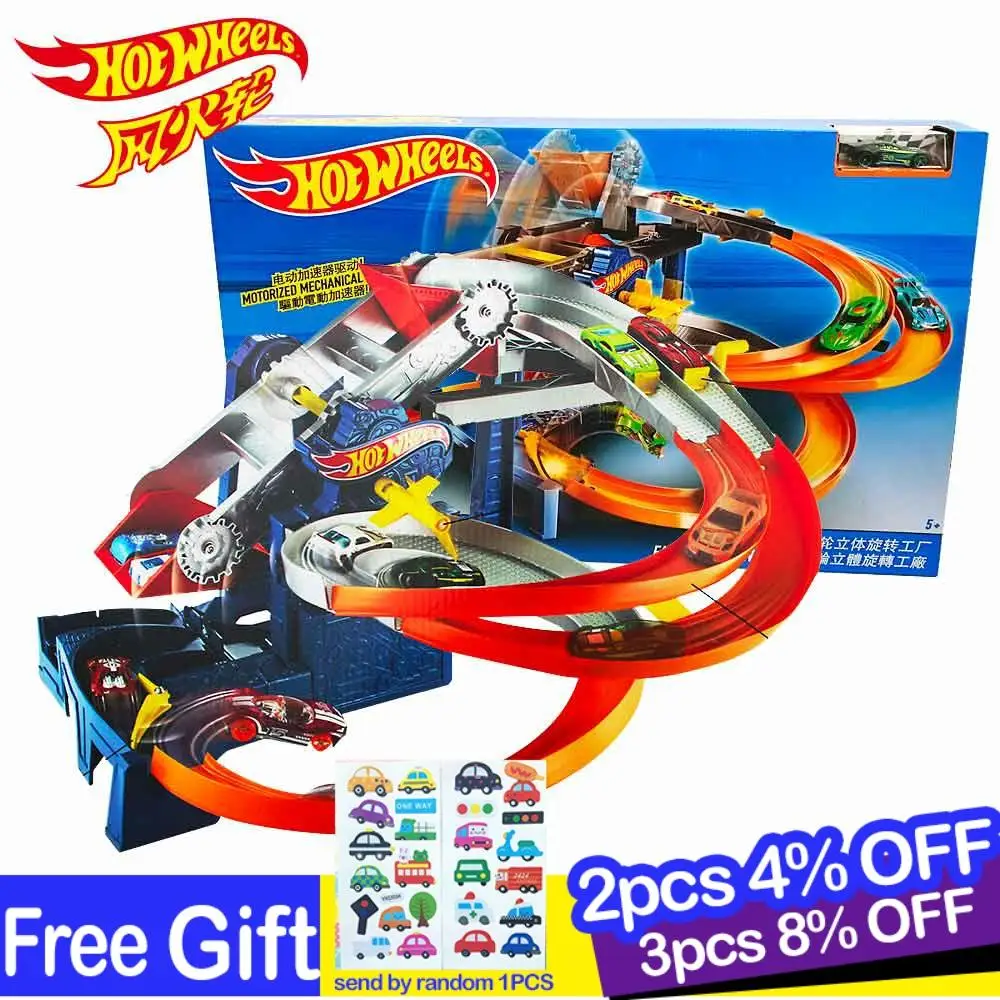 Оригинальная электрическая гоночная трасса Hot Wheels модель автомобиля детские