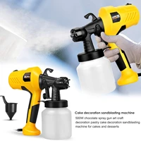 400w electric food coloring spray gun cake velvet spray large capacity pastry airbrush with 3 nozzle easy spraying flow control